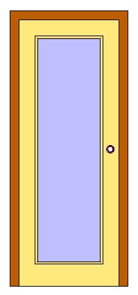 Ext Single Full Glass Door 3 revit family free download