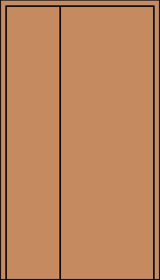 Flush Asymmetrical Door revit family free download