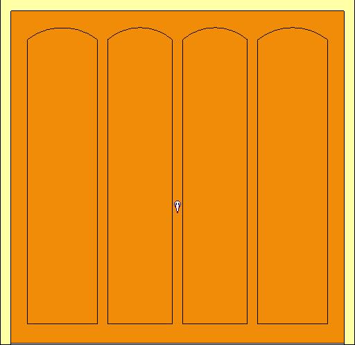 Garage - 4 Panel Door revit family free download