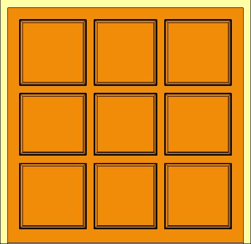 Garage - 9 Panel Door revit family free download