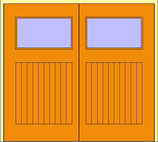 Garage - Timber Side Hung Door 2 revit family free download