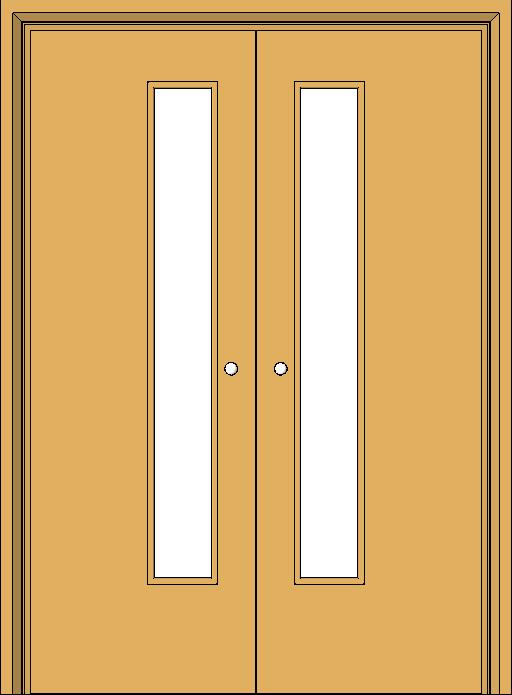 Int Double Door w glass revit family free download