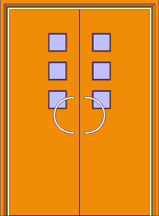 Int Double Door w glass 4 revit family free download