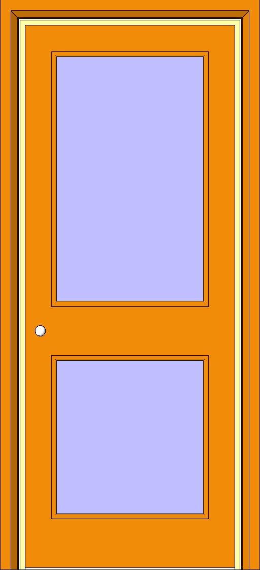 Int Singe Door w 2 panel glass revit family free download