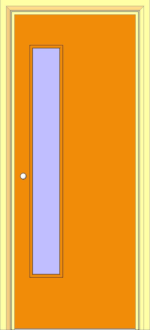 Int Singe Door w glass revit family free download