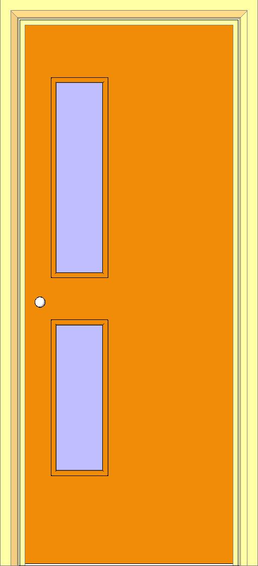 Int Singe Door w glass 2 revit family free download
