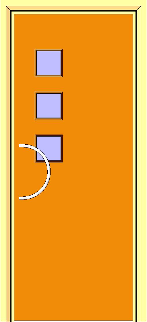 Int Singe Door w glass 3 revit family free download