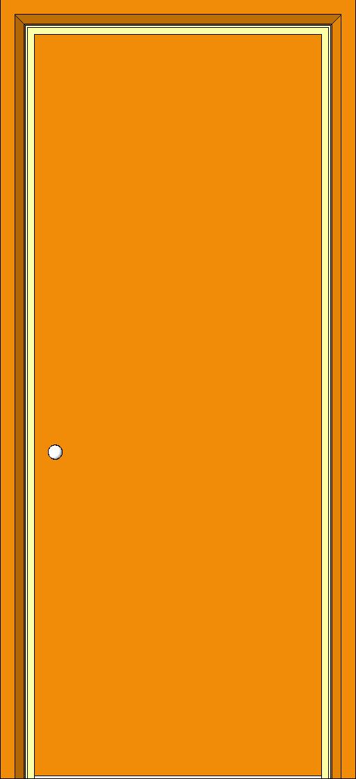 Int Single Flush Door revit family free download