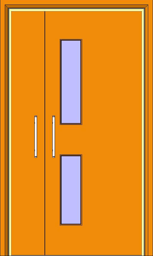 Int Unequal Door w Vision Light 2 revit family free download