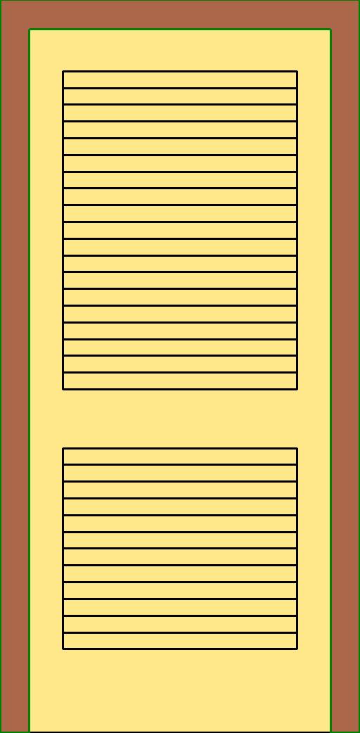 Single Door w 2 Louvered revit family free download