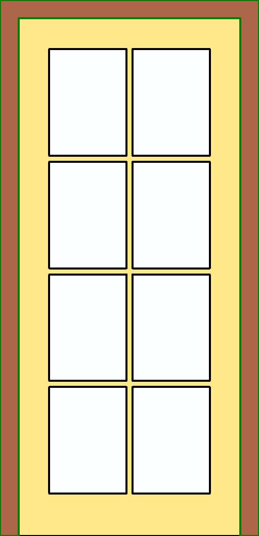 Single Full Glass Door w grid revit family free download