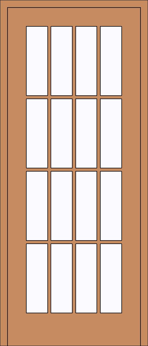 Single Full Glass Door w Grid 2 revit family free download