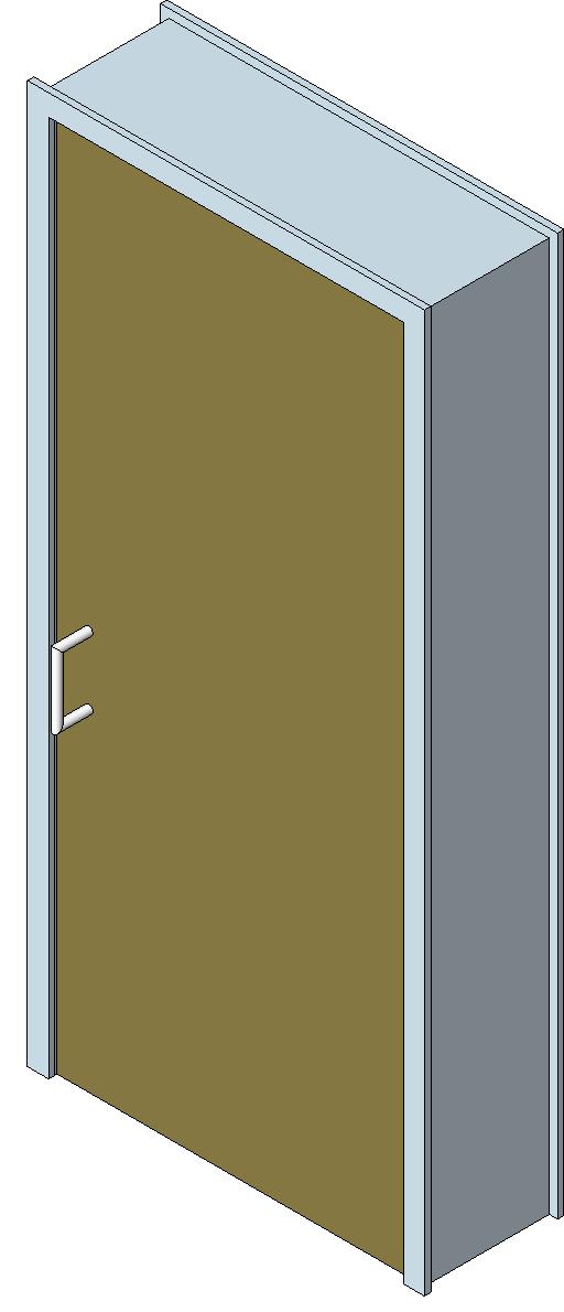 Single Metal Door Frame revit family free download