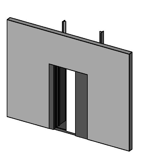 Electric Lift 4 Person Wall Based revit family free download