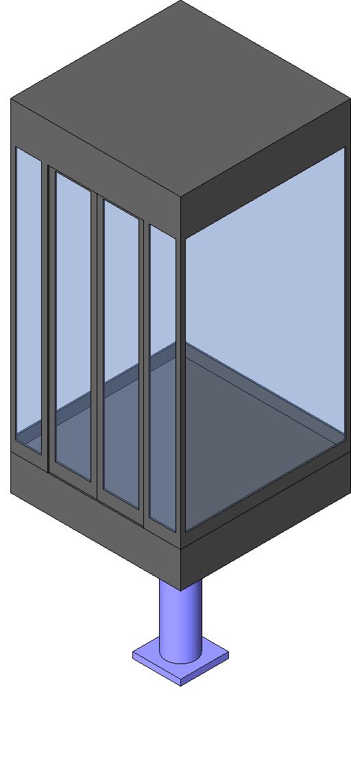 Glass Lift Rectangular revit family free download