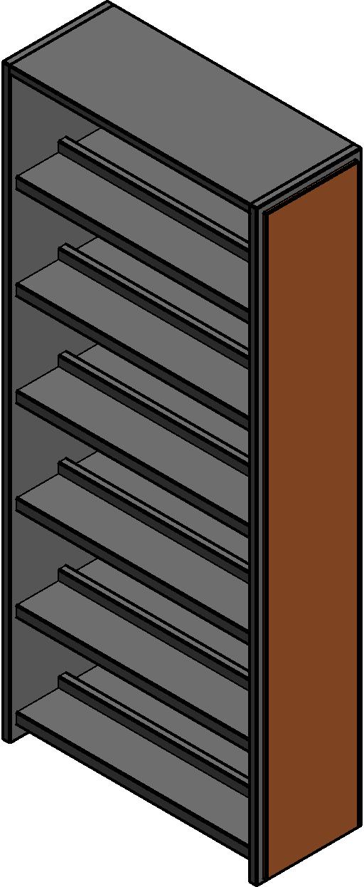 Library Book Shelves revit family free download