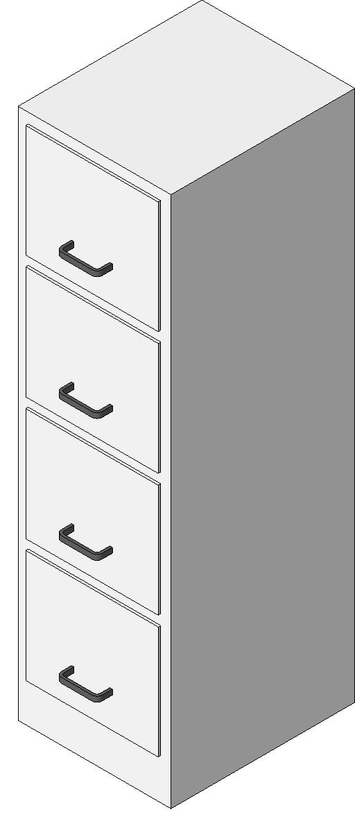 Filing Cabinet 3 revit family free download