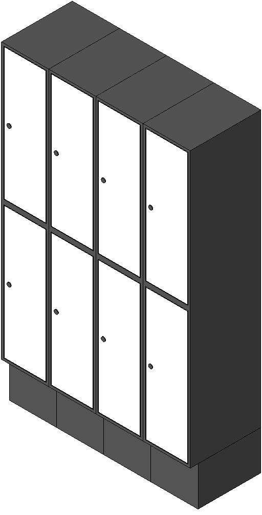 Locker x2 Row revit family free download