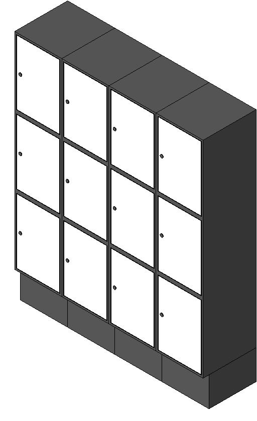 Locker x3 Row revit family free download