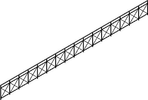1100mm Modern Steel CrossWire Railing revit family free download