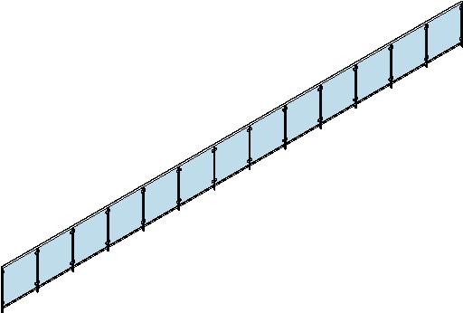 Commercial Railing Glass w Fixings revit family free download