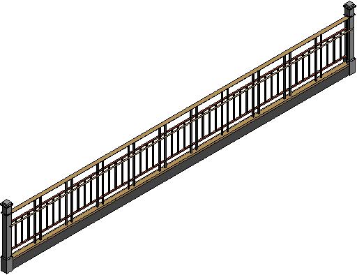 Deco Type Railing revit family free download