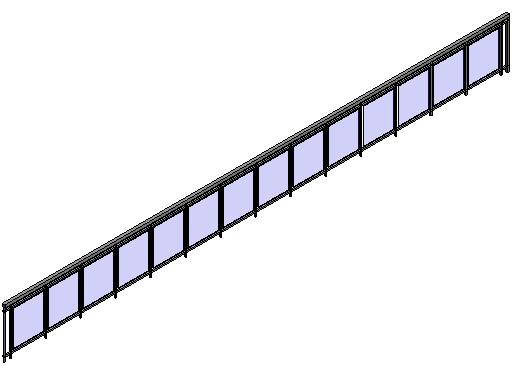Guardrail Glass Panel Railing revit family free download