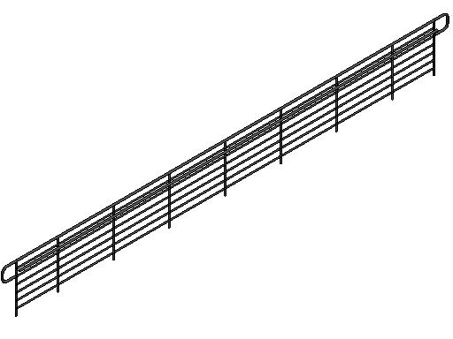 Guardrail Pipe w Extensions revit family free download