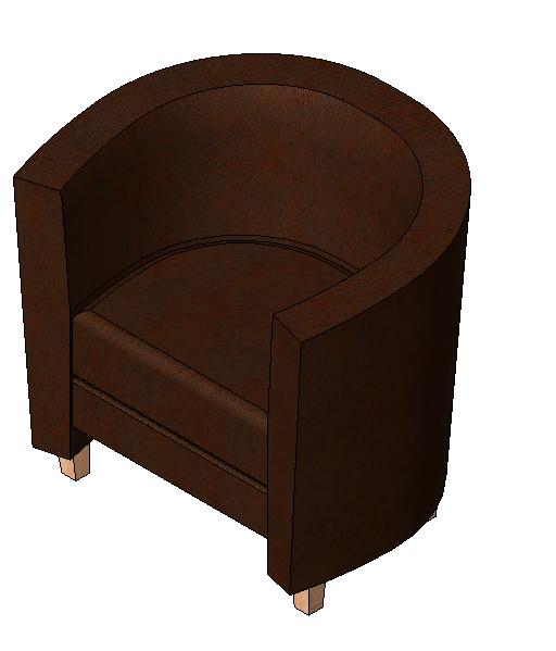 Crescent Armchair revit family free download
