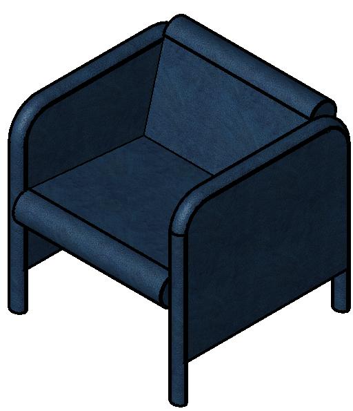 Single Seater Sofa 2 revit family free download