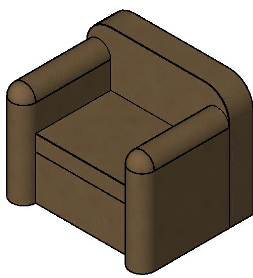 Sofa Single Seater revit family free download