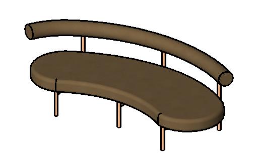 Sofa Waiting Room revit family free download