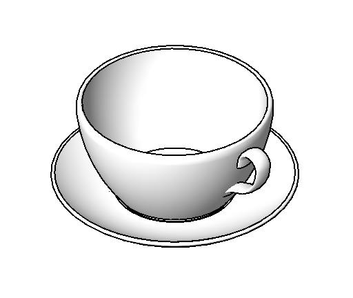 Cup w Saucer revit family free download