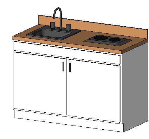 Kitchenette Small revit family free download