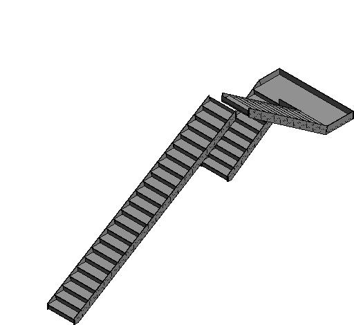 Commercial Steel Stair revit family free download