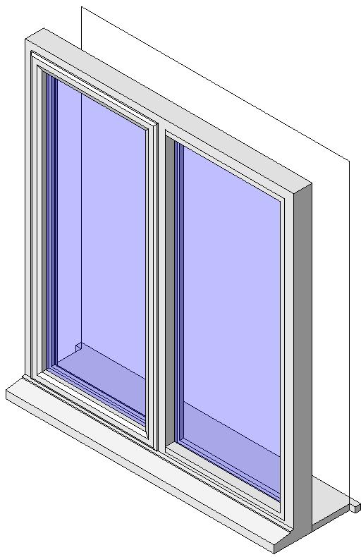 Dbl Plain Window revit family free download