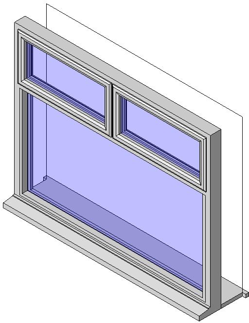 Dbl Window w Vent revit family free download