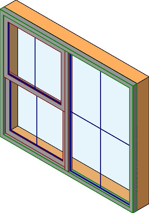 Double Hung - 2L Window revit family free download