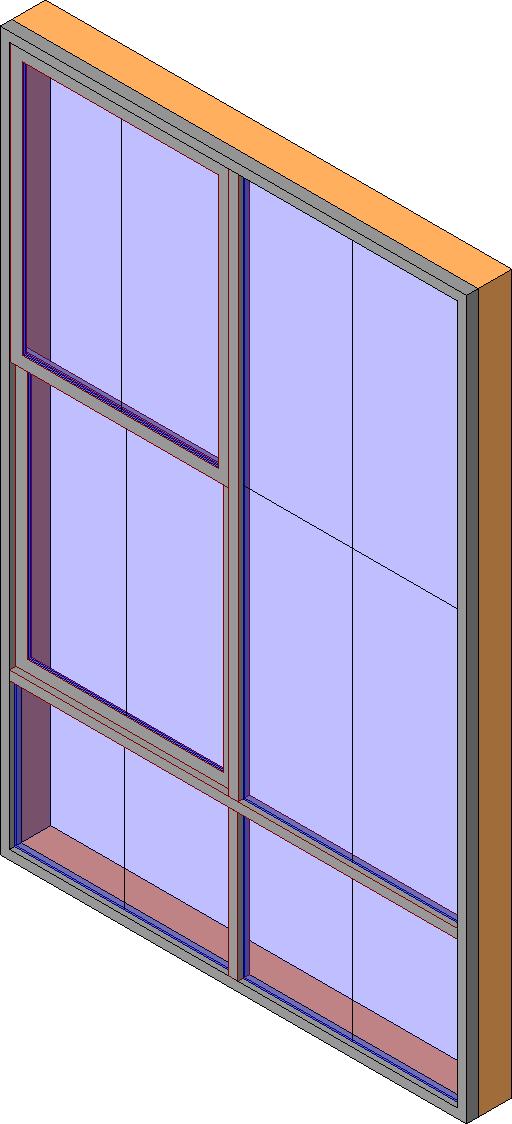 Double Hung - 2LT Window revit family free download