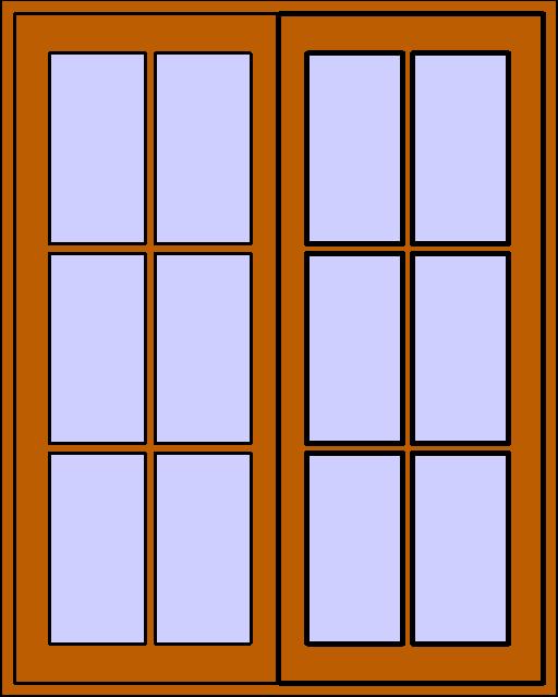 Double Shutter Window  with Mullion revit family free download