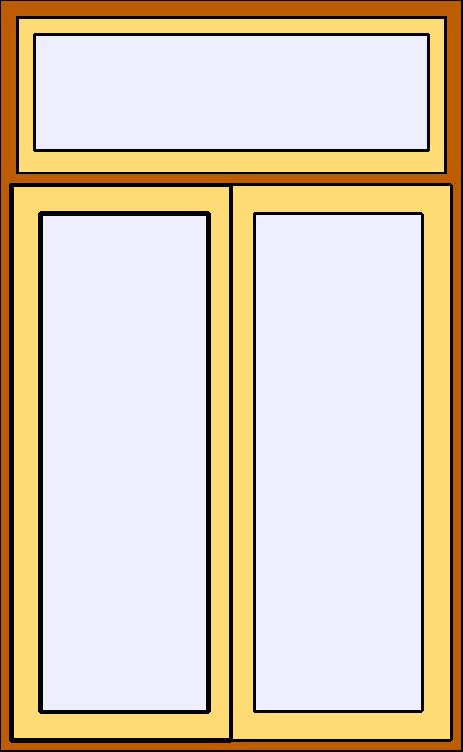Double Shutter Window  with Openable Glass revit family free download