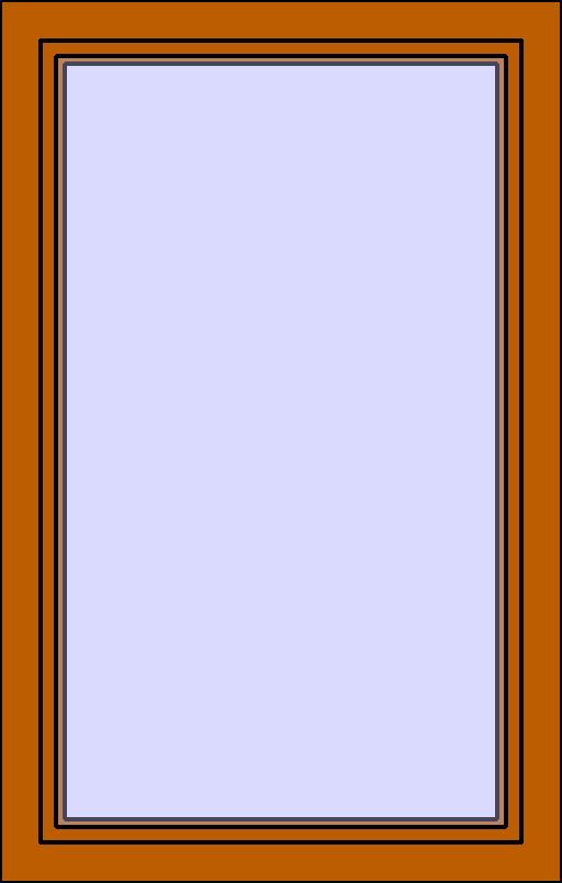 Fixed Trim with Double Glass Window revit family free download