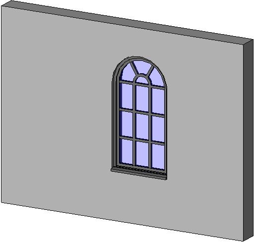 Window Arched revit family free download