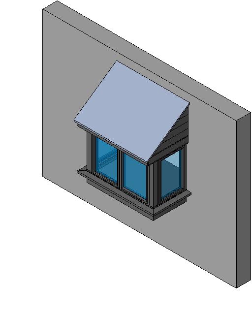Window Bay Rectangular revit family free download