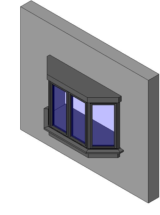 Window Bay Splayed revit family free download