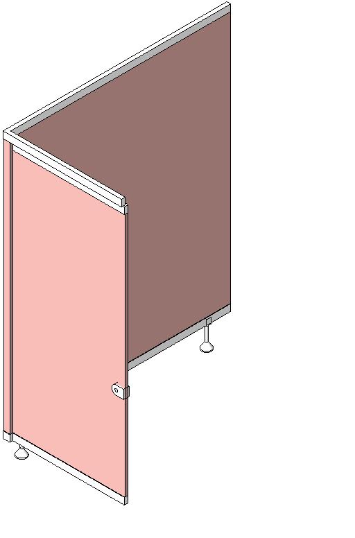 Cubicle Corner End revit family free download