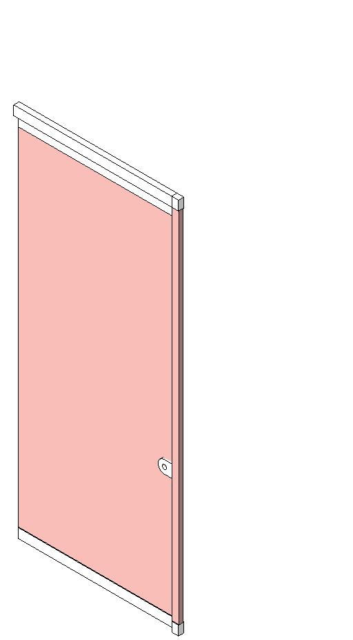 Toilet Cubicle End Adjacent Wall revit family free download