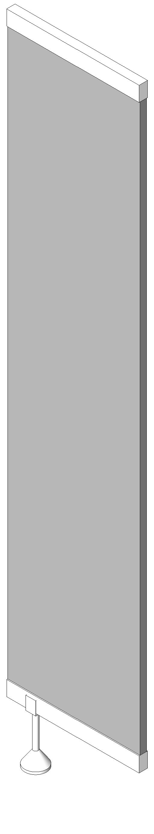 Toilet Cubicle Extension Panel revit family free download