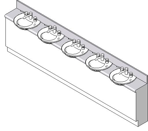 Basins w Vanity Unit revit family free download