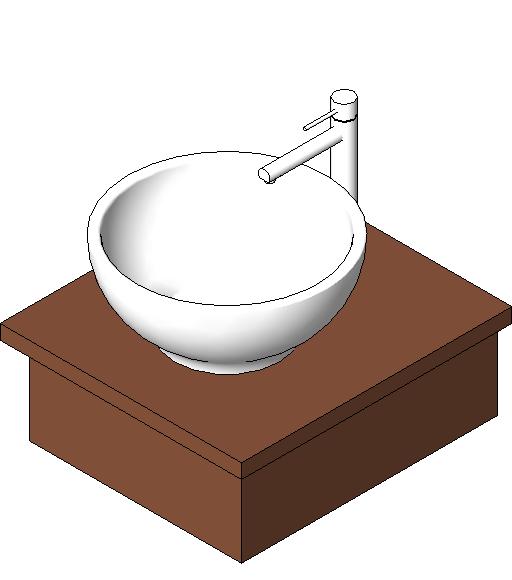 Sink Bathroom 1 revit family free download